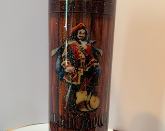 20 oz tumbler "Captain and Cola inspired" with Stainless Steel straw