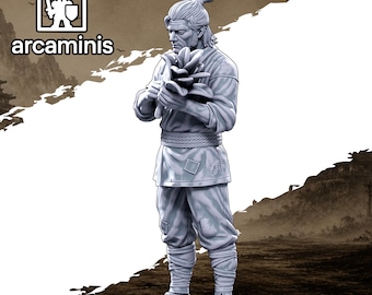 Village and Town Folk"Harvesting Farmer #45 Unpainted  3d printed in Resin