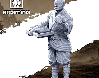 Village and Town Folk"Fish Monger" #44 Unpainted  3d printed in Resin