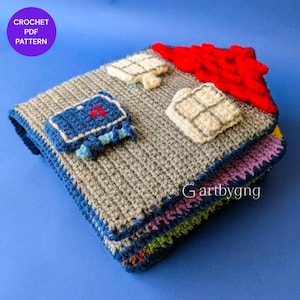 Patrón PDF de libro tranquilo de ganchillo: Actividad de amigurumi para mejoras del hogar