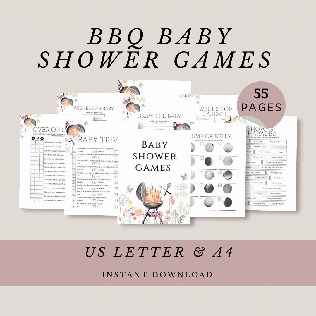 BBQ Baby Shower Games, BBQ Shower Games, Couple Shower Games, Garden