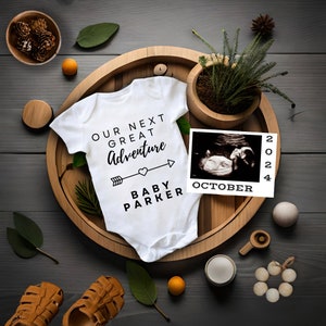 Autumn pregnancy announcement, Boho Baby Announcement, Social Media Facebook Instagram, autumn 2023 baby, Our Next Adventure, digital