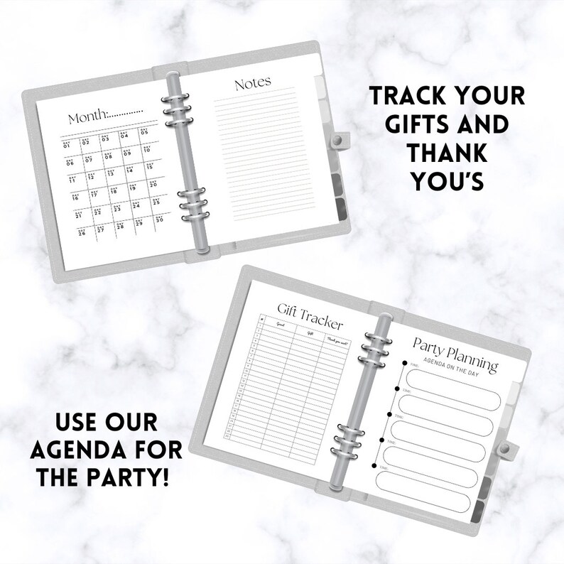 Ultimate Baby Shower Planner, Checklist, Guest List, Gift Tracker