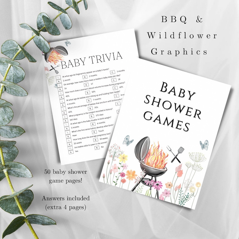 BBQ Baby Shower Games, BBQ Shower Games, Couple Shower Games, Garden