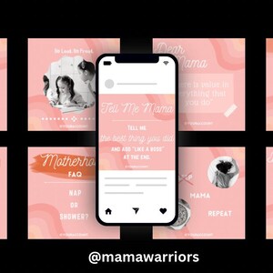 Pode incluir: Uma cole&ccedil;&atilde;o de modelos de hist&oacute;rias do Instagram rosa e laranja com texto que diz "Para o mundo voc&ecirc; &eacute; m&atilde;e. Para nossa fam&iacute;lia voc&ecirc; &eacute; o mundo", "Isso ou aquilo", "FAQ sobre maternidade", "Diga-me m&atilde;e", "Querida m&atilde;e", "Querida m&atilde;e" e "M&atilde;e repete".