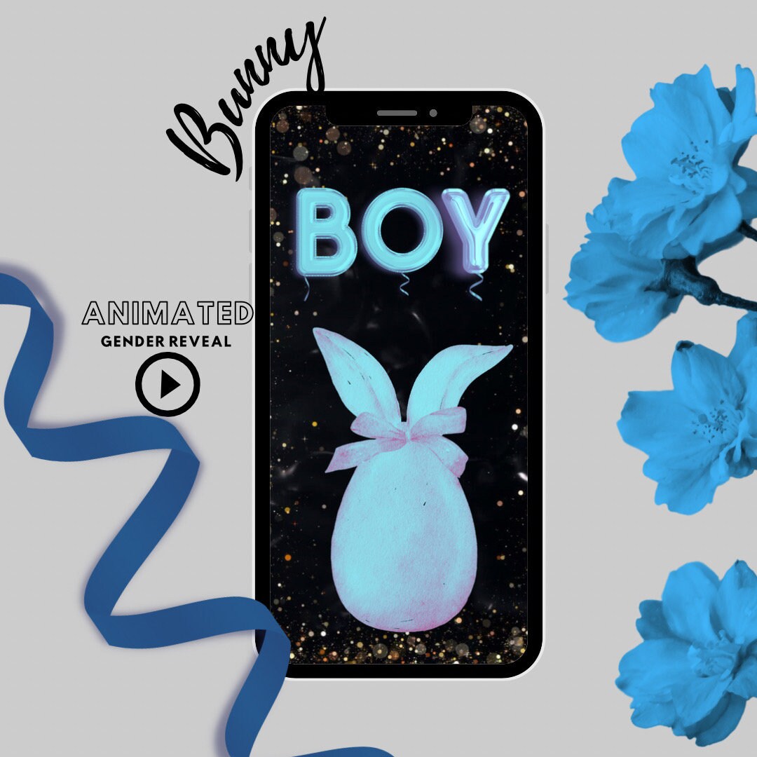 Gender Reveal Video Animated Video, Its A Boy Gender Reveal Animated