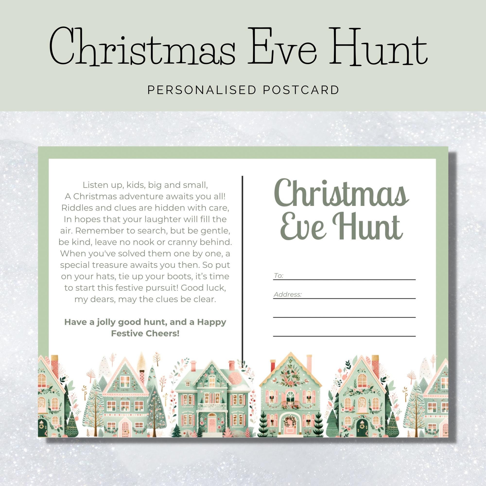 Christmas Eve Hunt, Christmas Treasure Hunt, Christmas Scavenger Hunt
