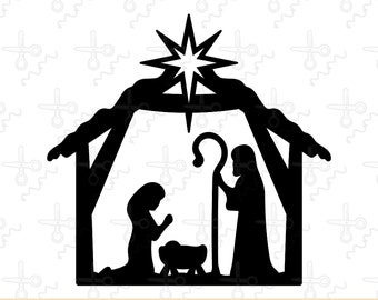 Download Simple Nativity Svg Etsy