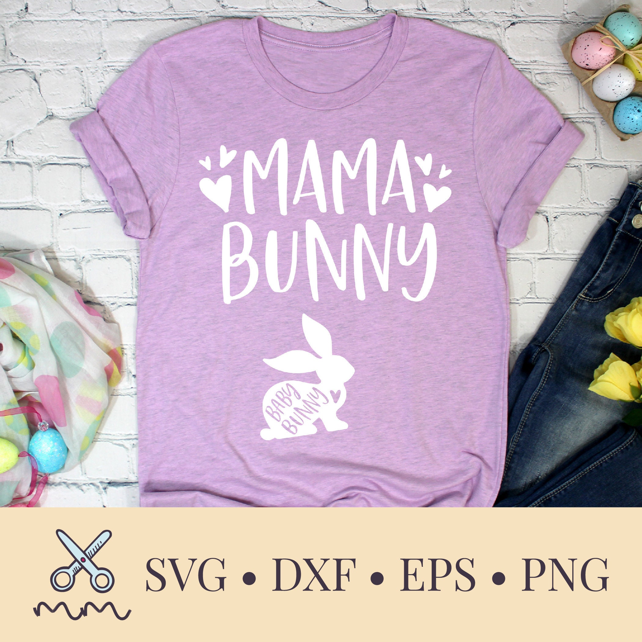 Download Mama Bunny SVG Baby Bunny SVG Easter Pregnancy | Etsy