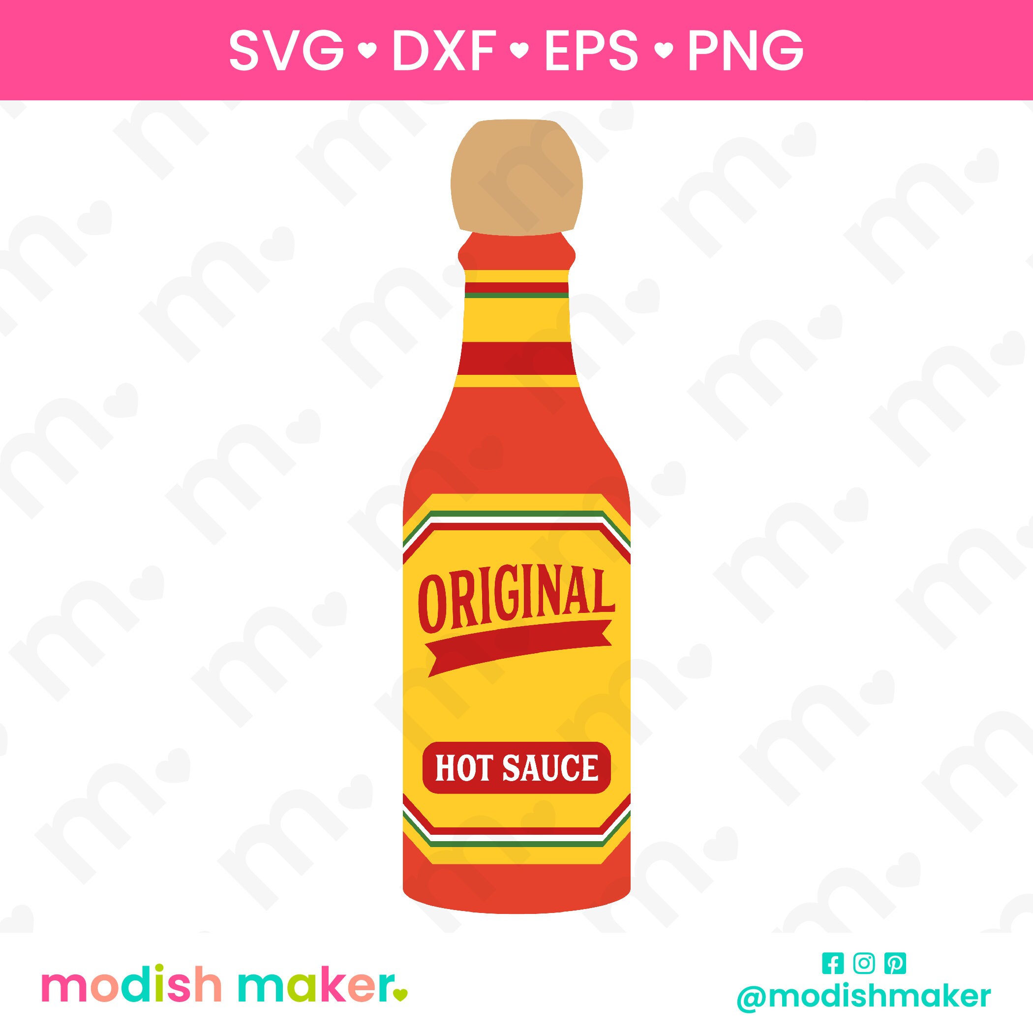 Hot Sauce SVG Hot Pepper Sauce SVG Mexican Hot Sauce Svg Etsy