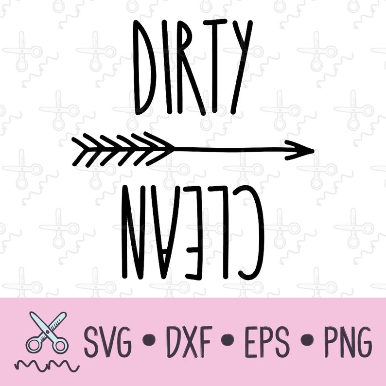 Dirty Clean SVG Clean Dirty SVG Dishwasher Svg Eps Etsy