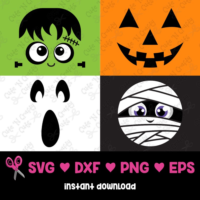 Halloween Svg Bundle Frankenstein Svg Mummy Svg Jack O Etsy