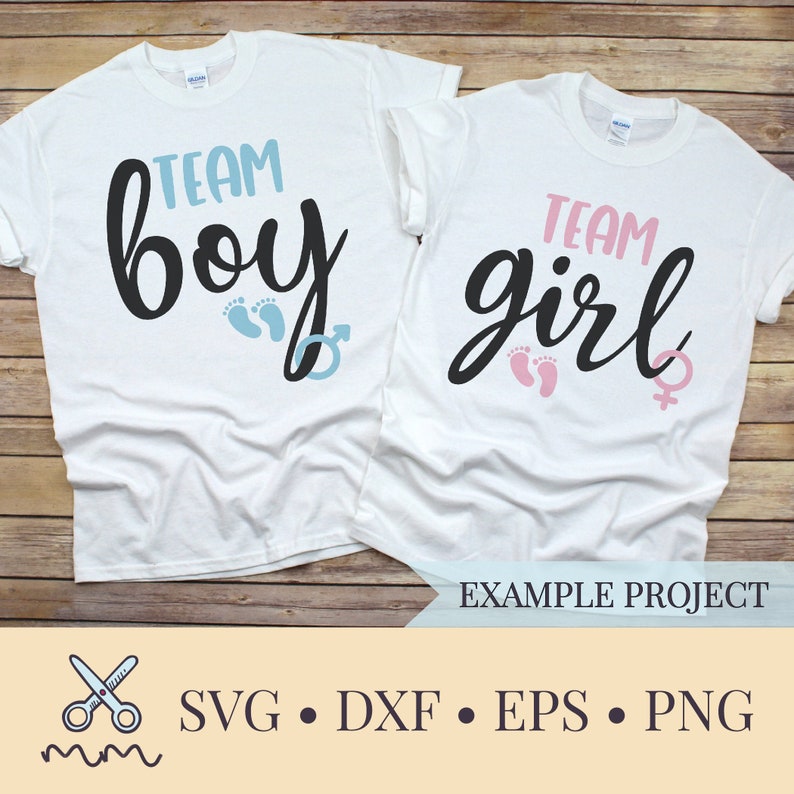 Download Team Boy Team Girl SVG Bundle Gender Reveal SVG Boy or | Etsy