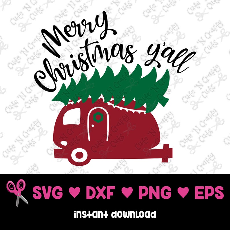 Download Christmas Camper SVG Merry Christmas Yall SVG Camper with ...