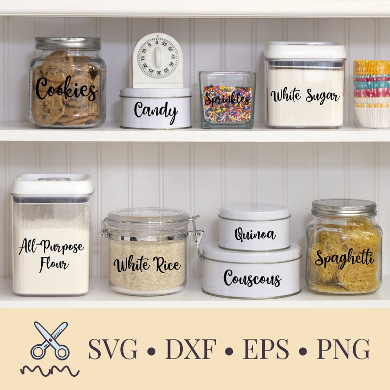 Download Pantry Labels SVG Bundle Kitchen Labels SVG Pantry | Etsy