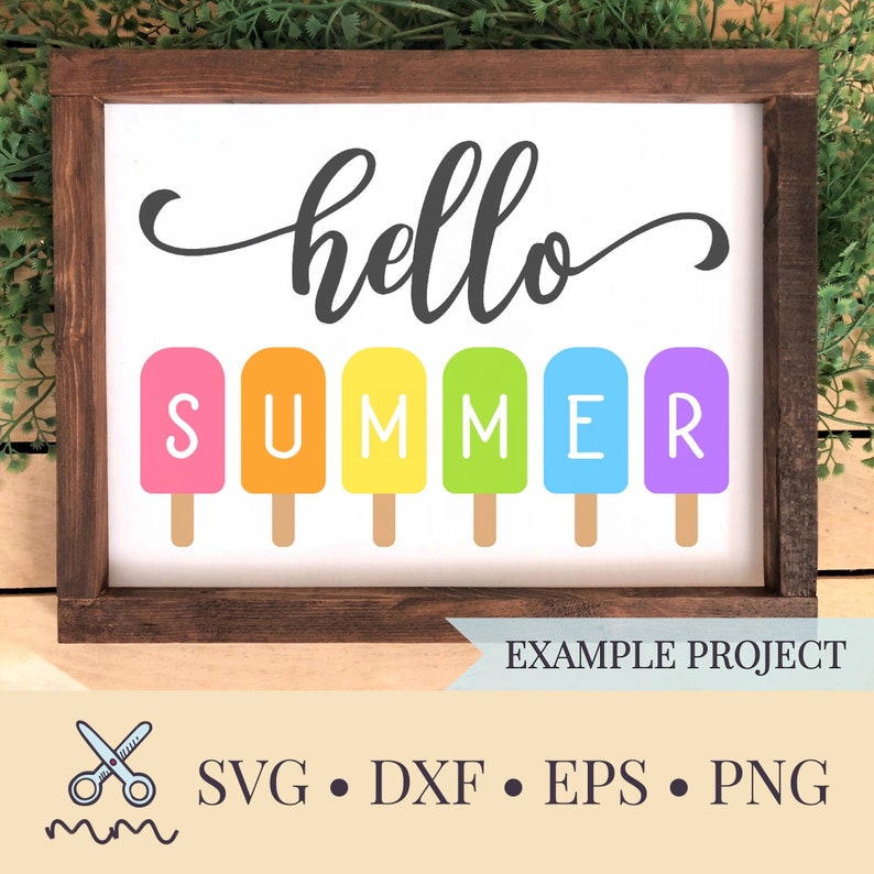Download Hello Summer SVG Summer SVG Popsicles SVG Popsicle Svg | Etsy