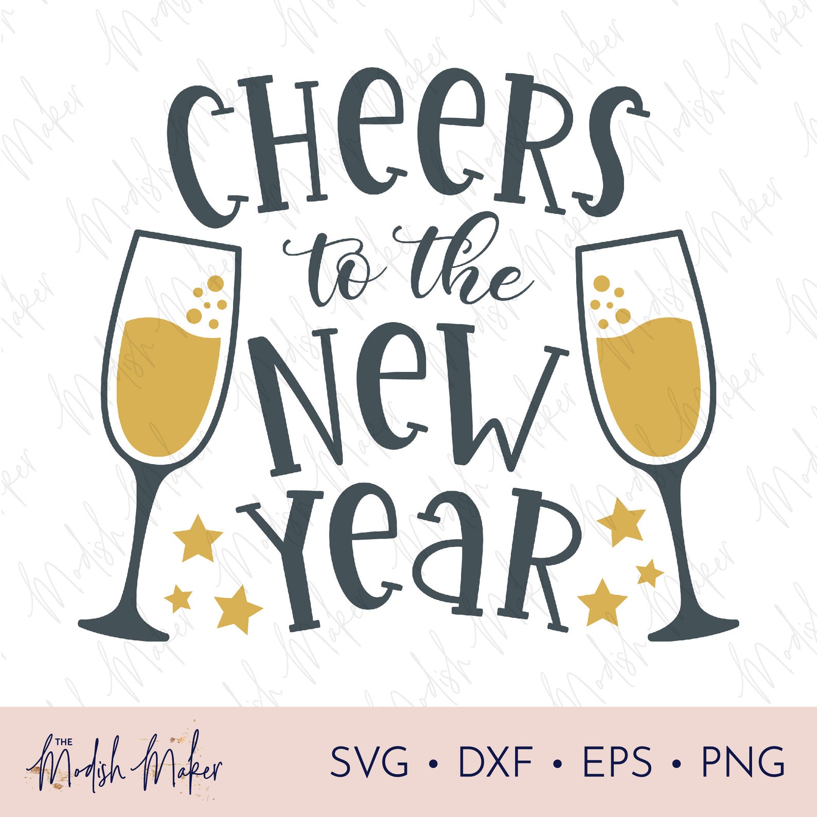 Cheers to the New Year SVG New Years SVG Toast Champagne Etsy