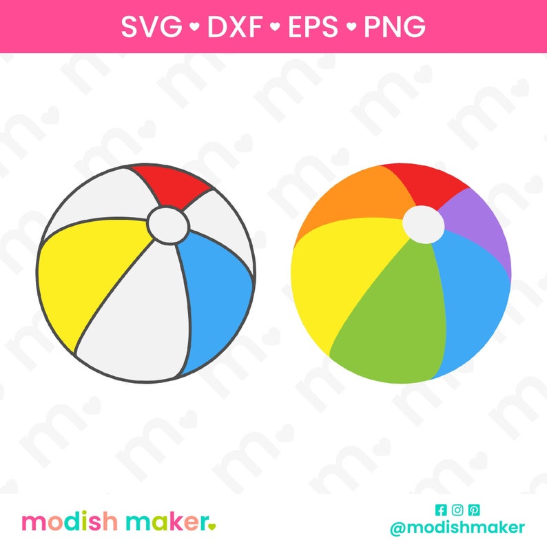 Beach Ball SVG Beach Balls SVG Summer Beach SVG Pool Etsy