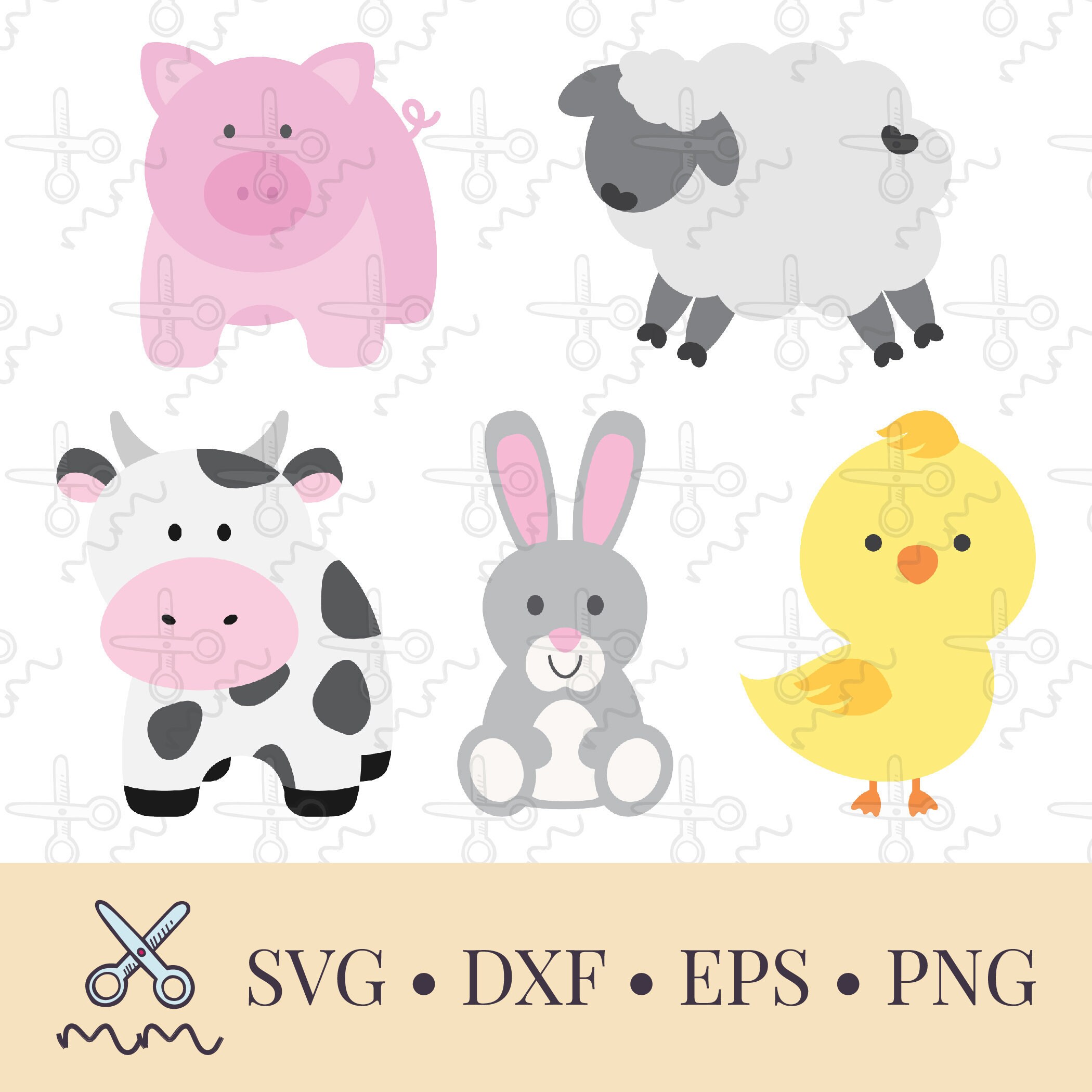 Download Farm Animals Svg Bundle Baby Animals Svg Pig Svg Sheep Etsy
