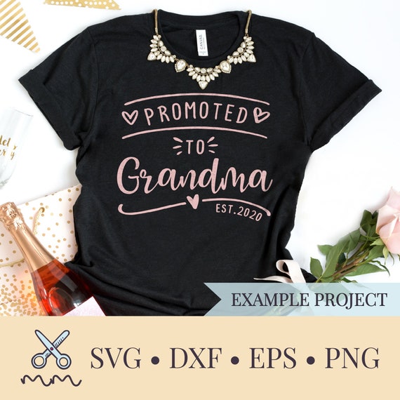 Promoted to Grandma SVG Grandma SVG Pregnancy Announcement | Etsy