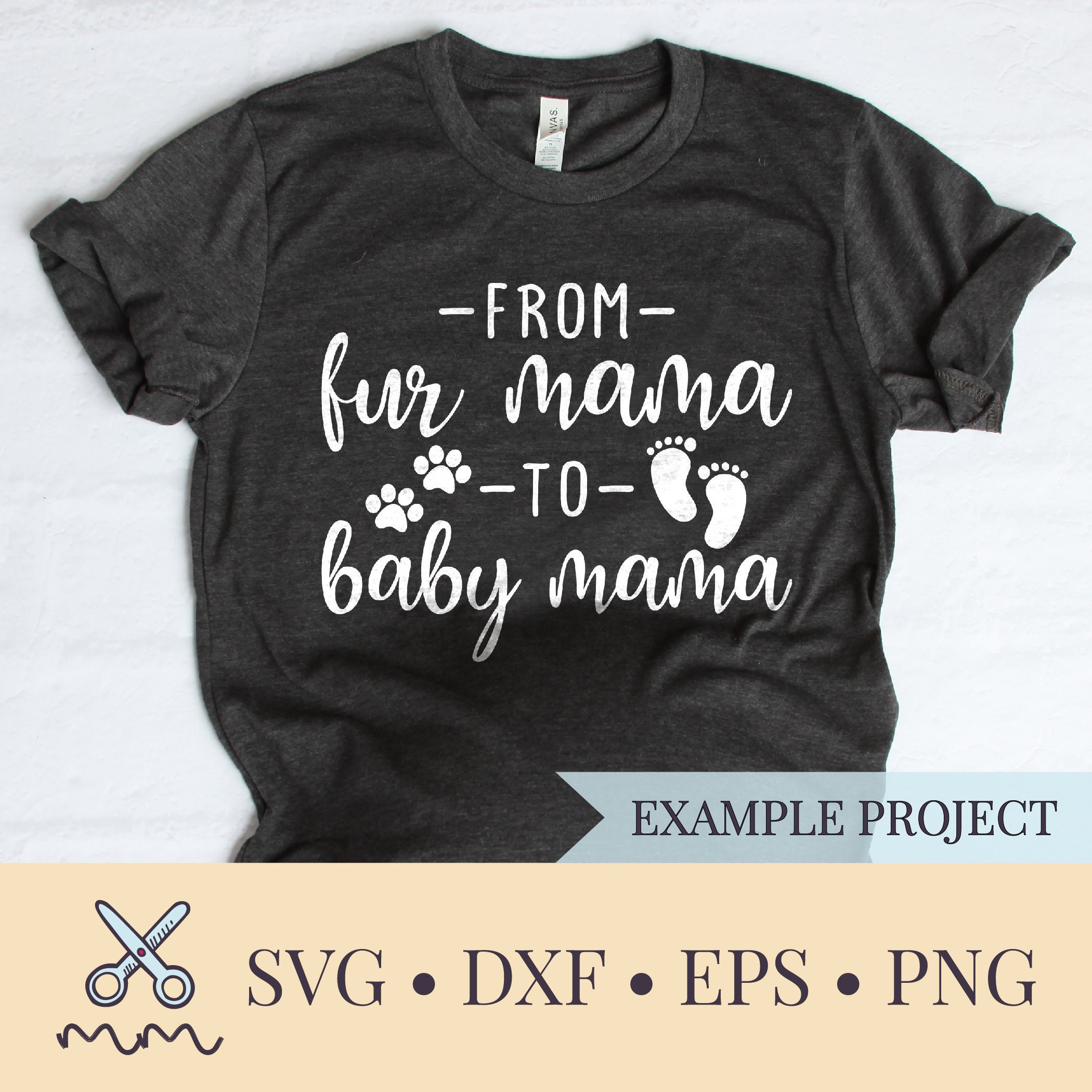 Download From Fur Mama To Baby Mama Svg Dog Mom Svg Pregnancy Etsy
