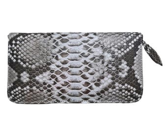 Genuine Snake Purse Python Snake Skin Women Long Wallet Sanca Purse