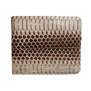 Genuine Grey Cobra Snake Skin Men's Wallet Bifold Snake Wallet