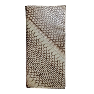 Genuine Cobra Skin Men's Long Wallet Grey Unisex