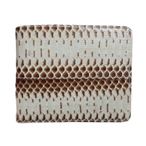 Genuine Grey Cobra Snake Skin Men's Wallet Bifold Snake Wallet