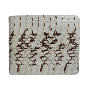 Genuine Grey Cobra Snake Skin Men's Wallet Bifold Snake Wallet