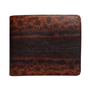 Genuine Indonesian Trunk Snake Skin Men's Handmade Bifold Wallet