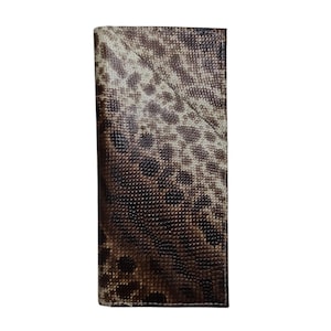 Genuine Grey TrunkSnake Wallet Skin Men's Long Wallet Unisex