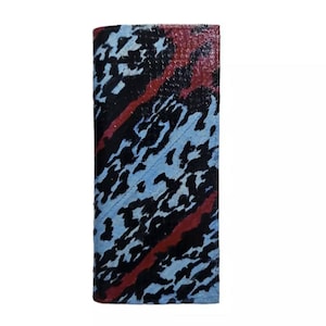 Genuine Radiated Ratsnakes Skin Men's Long Snake Wallet Grey Unisex Dual Tone