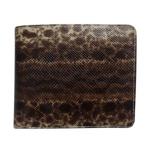 Genuine Indonesian Trunk Snake Skin Men's Handmade Bifold Wallet