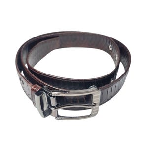 Cobra Snake Belt Snakeskin Belt Unisex Exotic Waist Belt Buckle