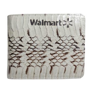 Genuine Grey Cobra Snake Wallet Bifold Walmart Mark Handmade Snake Mens Wallet