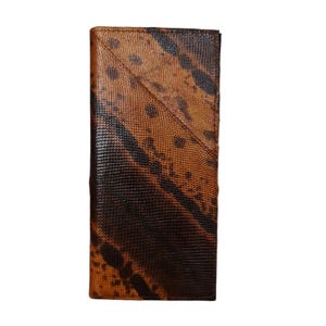 Genuine Brown TrunkSnake Wallet Skin Men's Long Wallet Unisex
