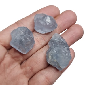 41.38g Lot 3 Pcs Rough Blue Celestite