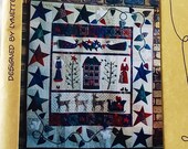 Christmas Folk Art Quilt Pattern, Vintage Unused Paper Pattern, quot Waiting for Santa, quot The Patchwork Angel, Designed by Lynette Anderson, 1999