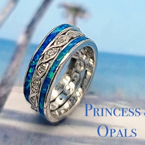Stackable Rings, Opal Rings, Stacked Toe Rings, Blue Opal, Ring Set, Toe Rings, Toe Accessories, Toe Rings For Women, Stacked Toe Rings