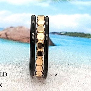 Stacked Toe Ring Set: 14k Gold Fill, Black Titanium, or Sterling Silver