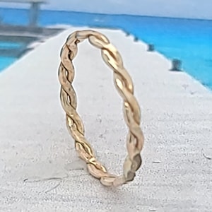 Toe rings, Toe rings for women, Gold braided ring, Braided  ring,  Pinky ring, Knuckle ring, Midi ring, Pinky ring, Stacking ring
