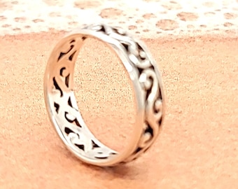 Swirl ring -Toe rings -Toe rings for women- Women's toe rings- Sterling silver toe ring- Toe accessories - Gifts for women -