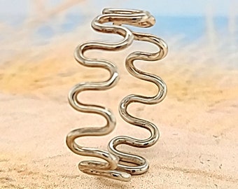 Ripple Ring - Thumb Rings- Sterling Silver- Wavy Ring - 4k Gold fill - Thumb ring for women-Thumb rings  for women - Thumb jewelry -