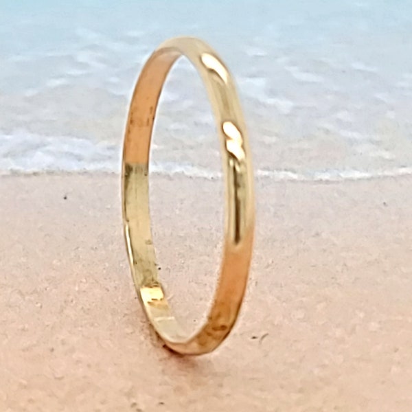 14 Karat Gold Plated Polished Toe Ring