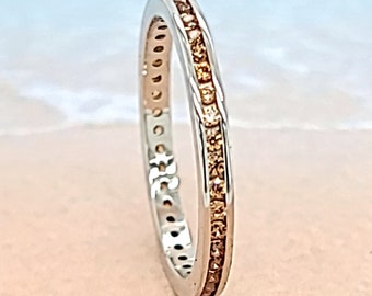 Thumb rings for women, Champagne CZ ring, Sterling Silver thumb rings, Thumb Accessories, Thumb CZ  ring,  Thumb Jewelry,
