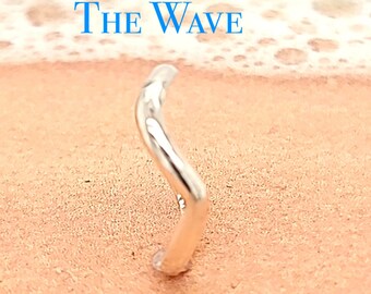 Sterling Silver Wave Toe Ring: Beach Jewelry