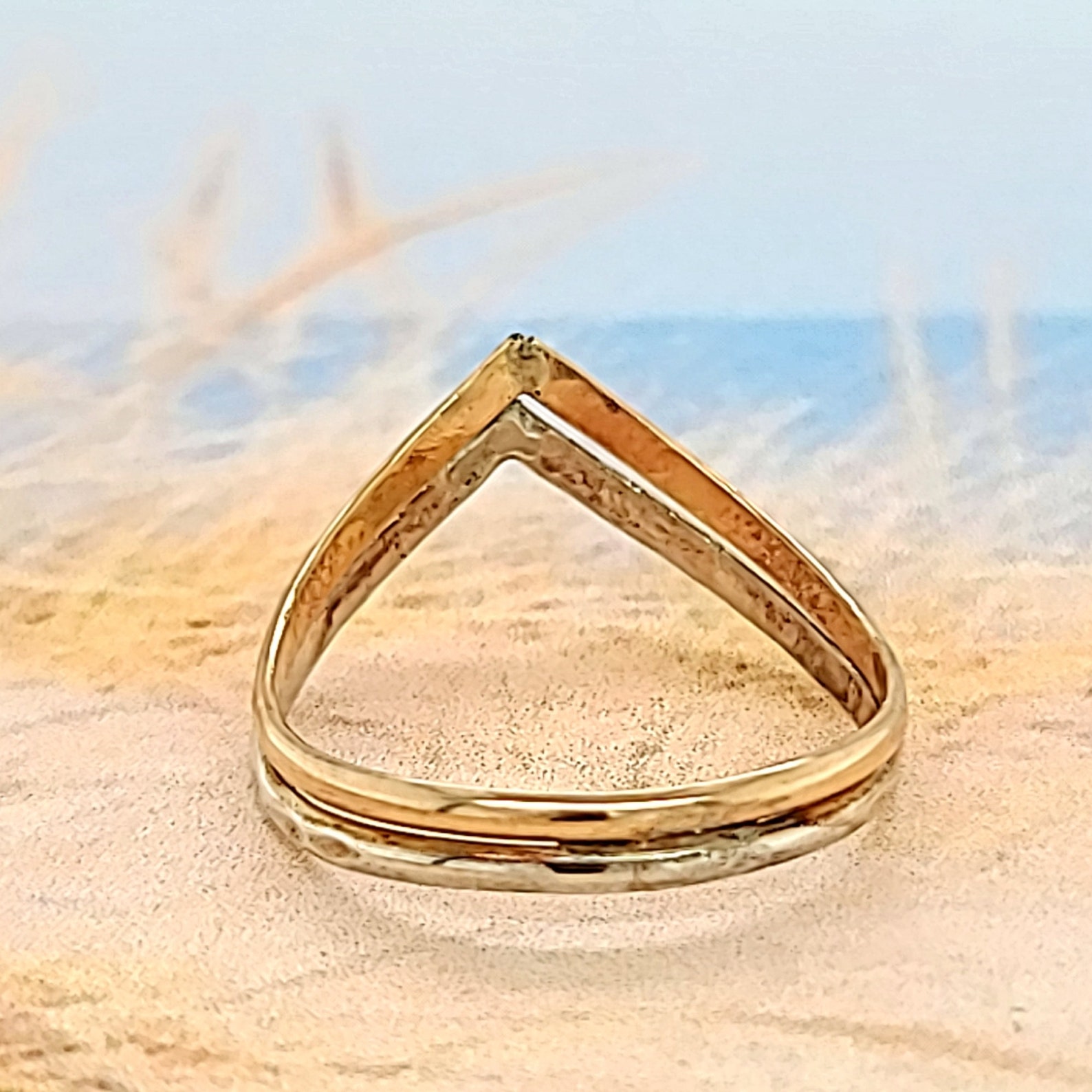 Thumb Rings Women's Thumb Ring Chevron Ring Sterling Etsy UK