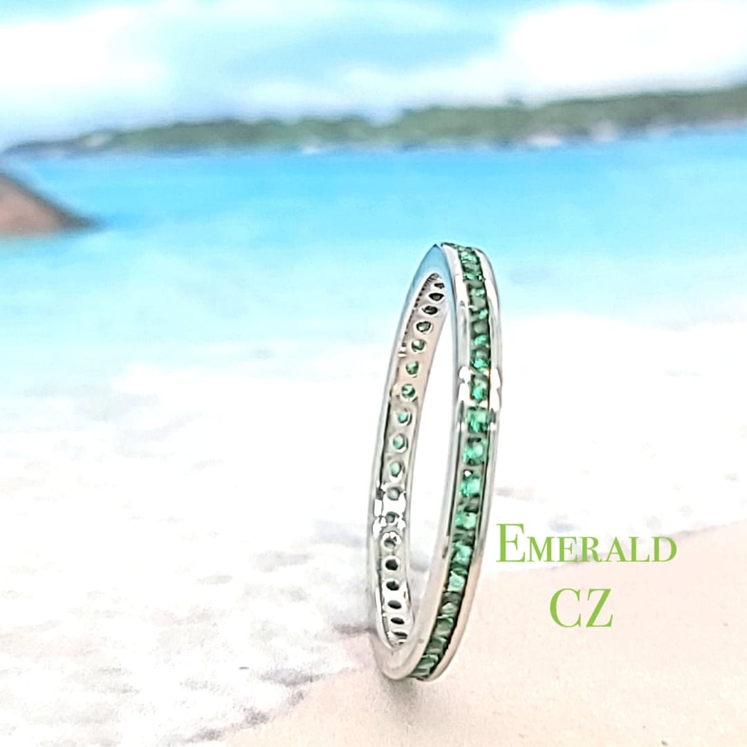 Toe Ring Toe Ring for Women Emerald Toe Ring Emerald CZ Ring Etsy