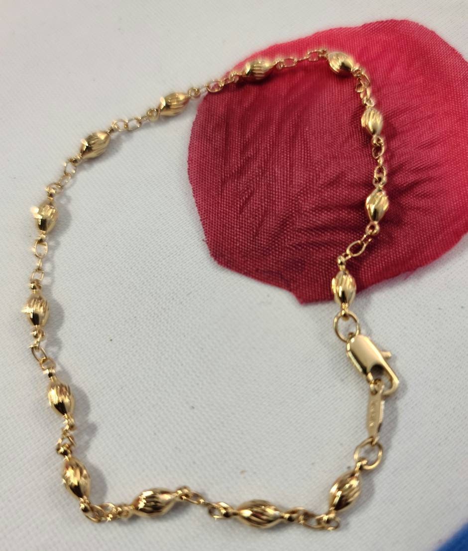 Gold Anklet anklets body Jewelry women's Anklets ball | Etsy
